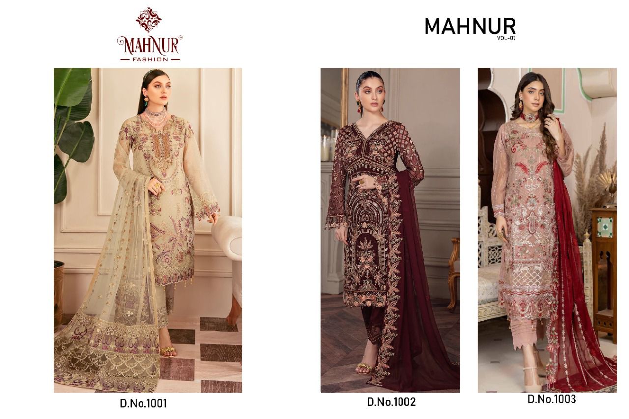 Mahnur 7 Hittest Heavy Festive Wear Wholesale Pakistani Salwar Suits Catalog
